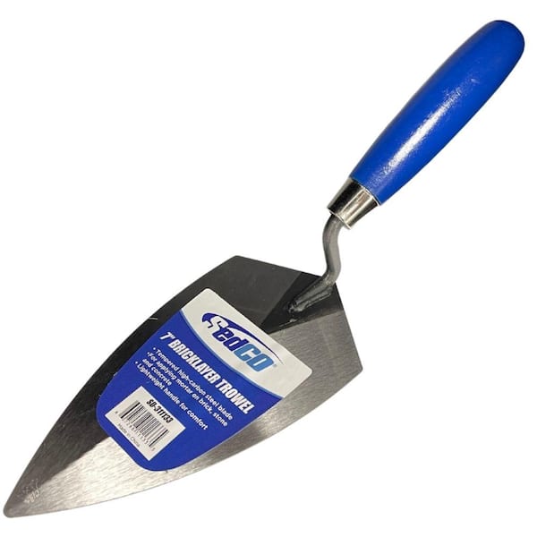 Sedco 7 in. Tempered Carbon Steel Brick Trowel SD-311133 - The Home Depot