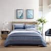 Nautica Addison 3-Piece Blue Cotton King Quilt Set USHSA91225603 - The ...