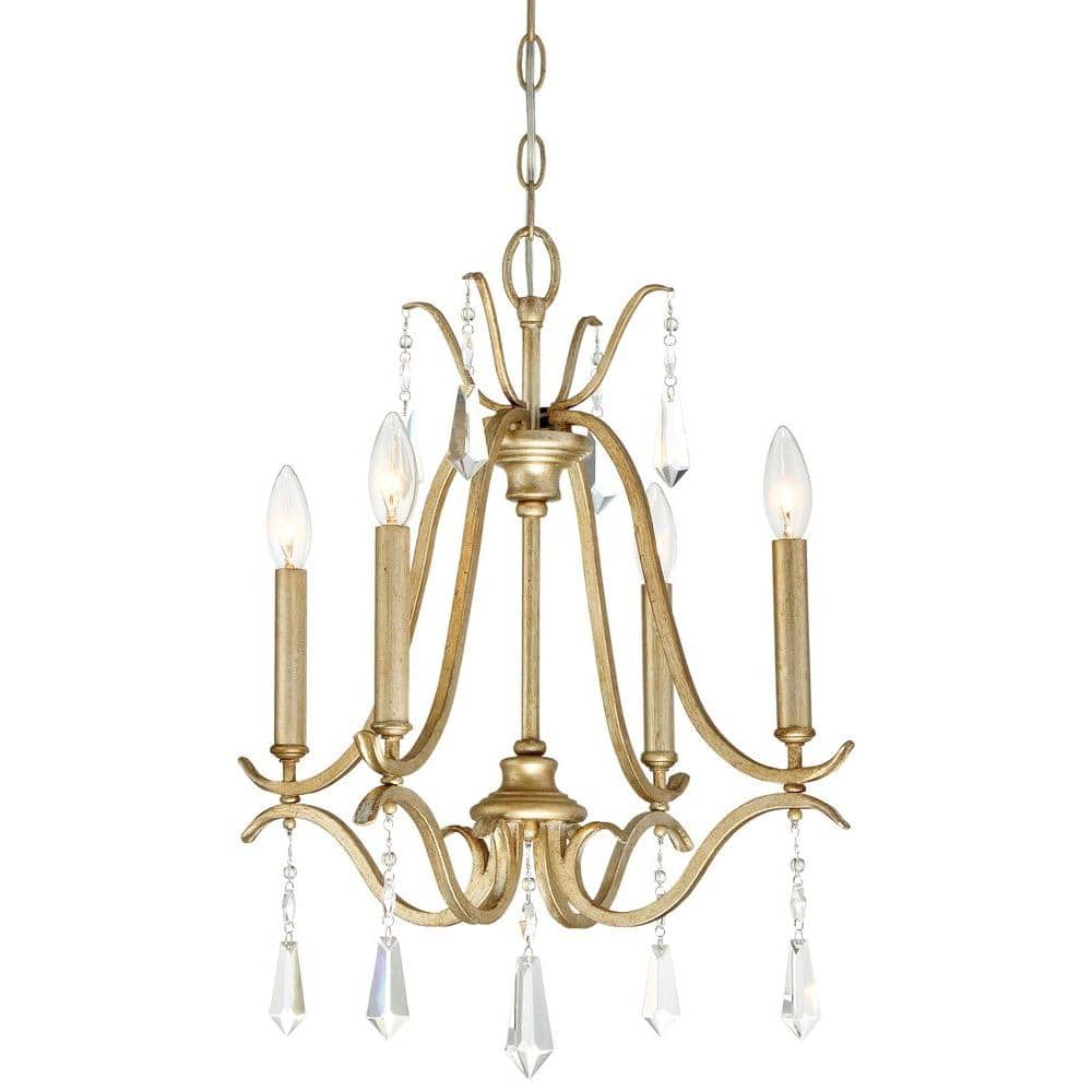 Volume Lighting 18-Light Antique Solid Brass Candelabra Empire Chandelier  V3628-7 - The Home Depot