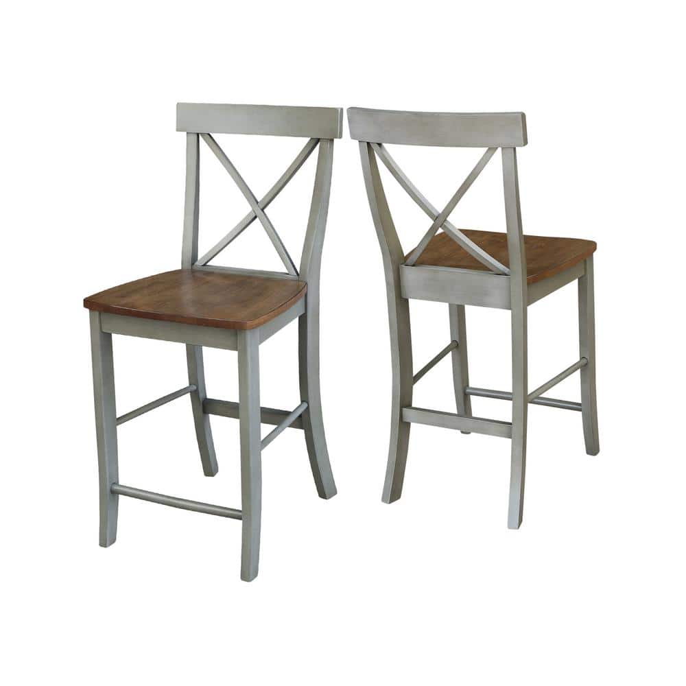 Hickory & Stone 36"-48" Extendable Oval Dining Set with 4 Chairs