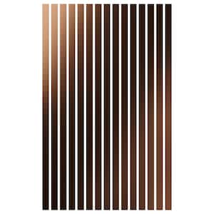 Adjustable Slat Wall 1/8 in. T x 3 ft. W x 8 ft. L Bronze Mirror Acrylic Decorative Wall Paneling (15-Pack)