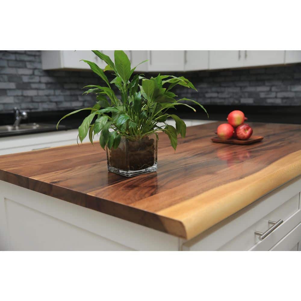 Buy 10 ft. L x 25 in. D Finished Saman Solid Wood Butcher Block