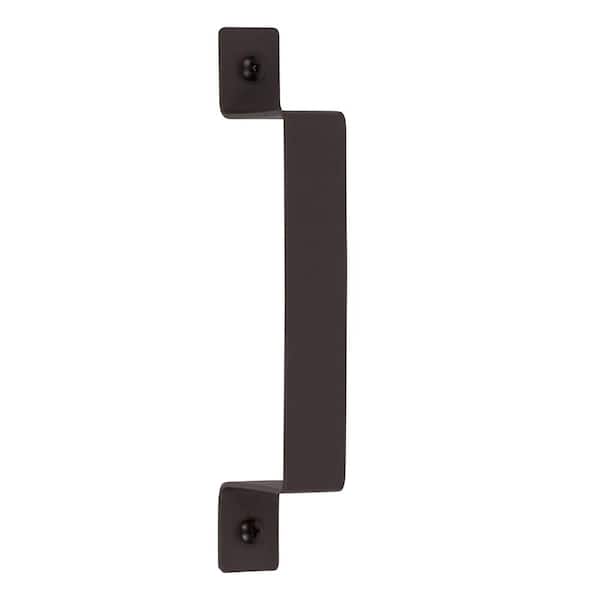 7-3/4 in. Bronze Barn Door Hardware Flat Square Pull Handle