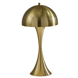 17 in. Metal Dome Table Lamp Brass