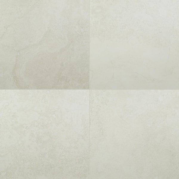 Legend White 20 in. x 20 in. Matte Porcelain Stone Look Floor and Wall Tile (13.90 sq. ft./Case)