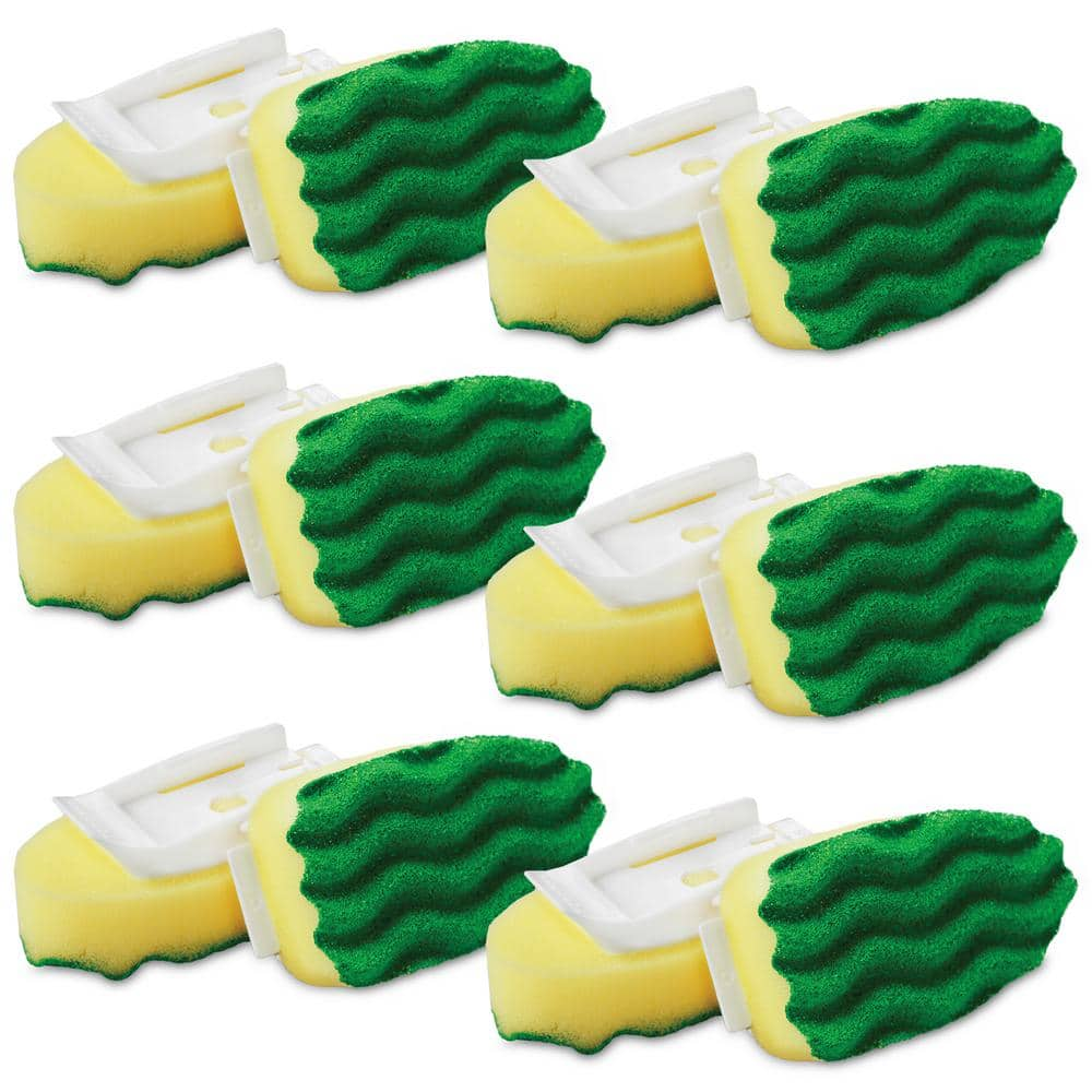 Libman All Purpose Scrubbing Dish Wand Sponge Refills 12 Count 1697   Libman Dish Brushes 1697 64 1000 