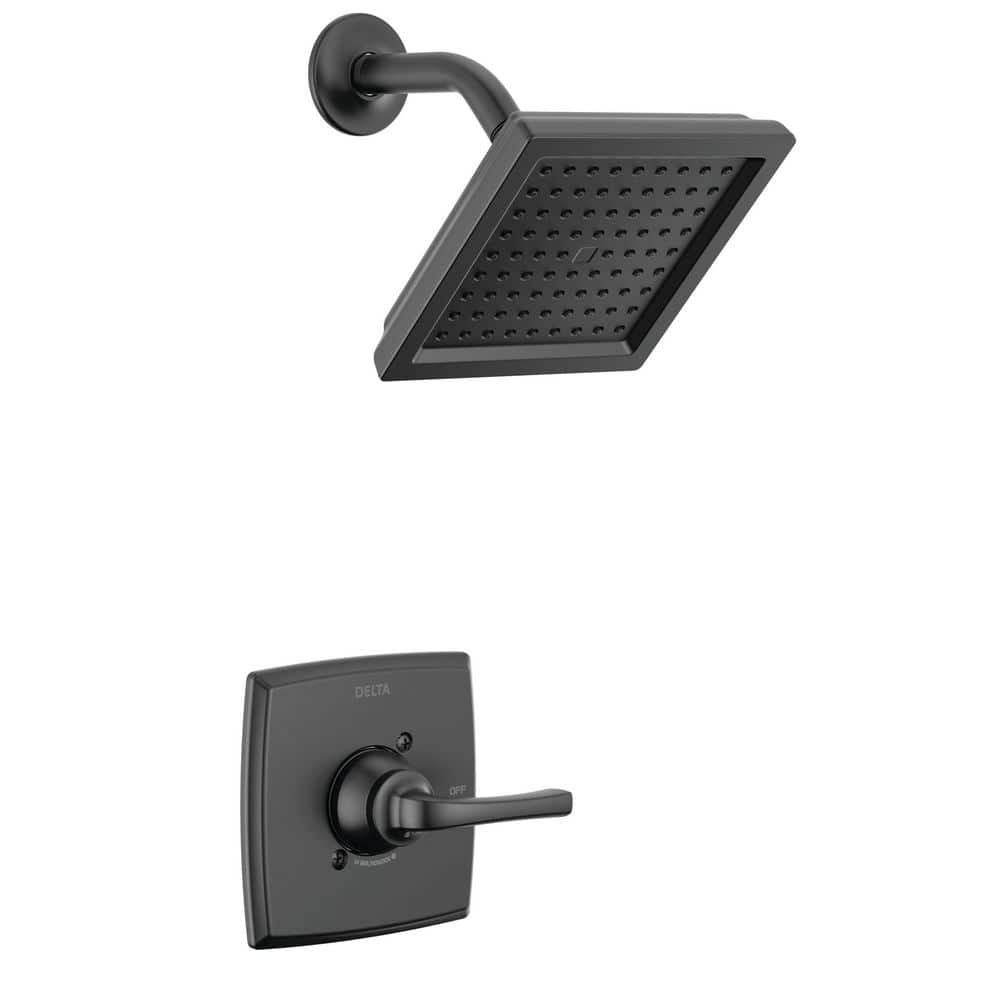 Delta Geist SingleHandle 1Spray Shower Faucet in Matte Black (Valve