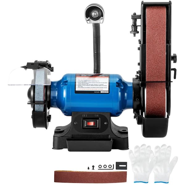 2IN1 2 in. Belt Grinder for Knife Making, 6 in. 3450 RPM Belt and Disc Sander, 90° Holder, Sturdy Base, LED Lamp