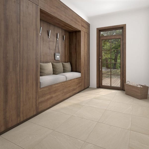 Calgary Fawn 24 in. x 24 in. Matte Porcelain Floor and Wall Tile (15.21 sq. ft. /case)