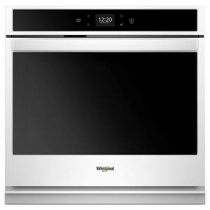 27 in. Single Electric Wall Oven in White