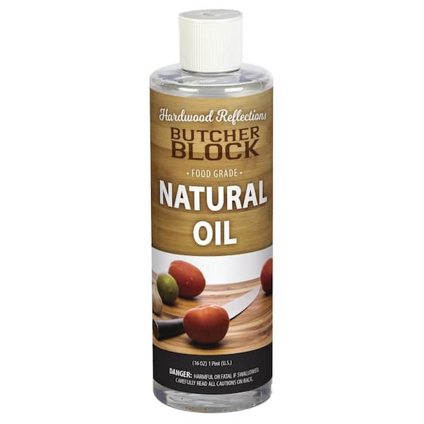 HARDWOOD REFLECTIONS 12 oz. Clear Hardwax Mineral Butcher Block Oil Conditioner