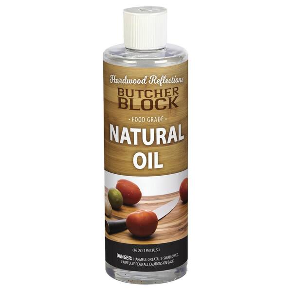 HARDWOOD REFLECTIONS 1 Pint Clear Hardwax Mineral Butcher Block Oil Conditioner