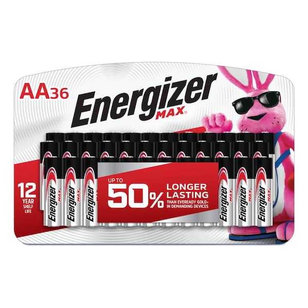 afbetalen droefheid Geruststellen Energizer MAX AA Batteries (36 Pack), Double A Alkaline Batteries E91SBP36H  - The Home Depot