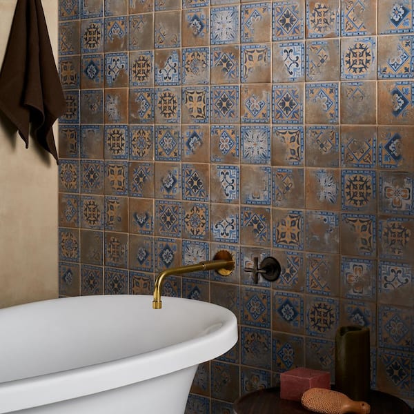 Ivy Hill Tile Casablanca Medina Multicolor 3.39 in. x 3.93 in