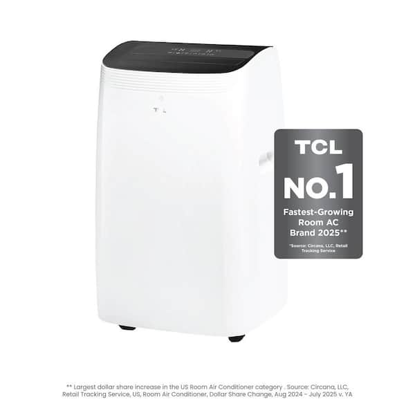 Q-Series 10,000 (DOE) BTU Inverter Portable Air Conditioner, H10PD56W, Cools 450 Sq. Ft. w/ Remote and Wi-Fi in White