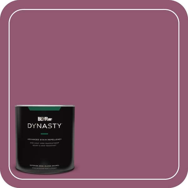 BEHR DYNASTY 1 qt. Home Decorators Collection #HDC-AC-28A Carnation Festival Semi-Gloss Enamel Interior Stain-Blocking Paint & Primer