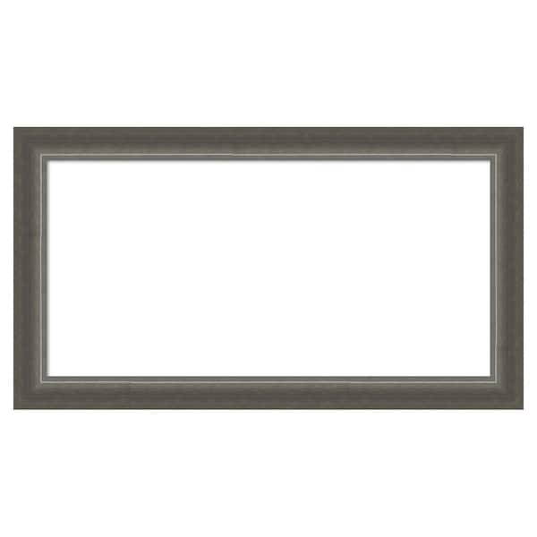 Amanti Art Domus Dark Silver 27 in. x 15 in. Wood Framed Dry Erase Magnetic Memo Board