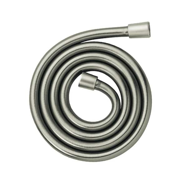 Hansgrohe Ecoright 1/2 in. x 78 in. Techniflex Slim Hose in Brushed Nickel