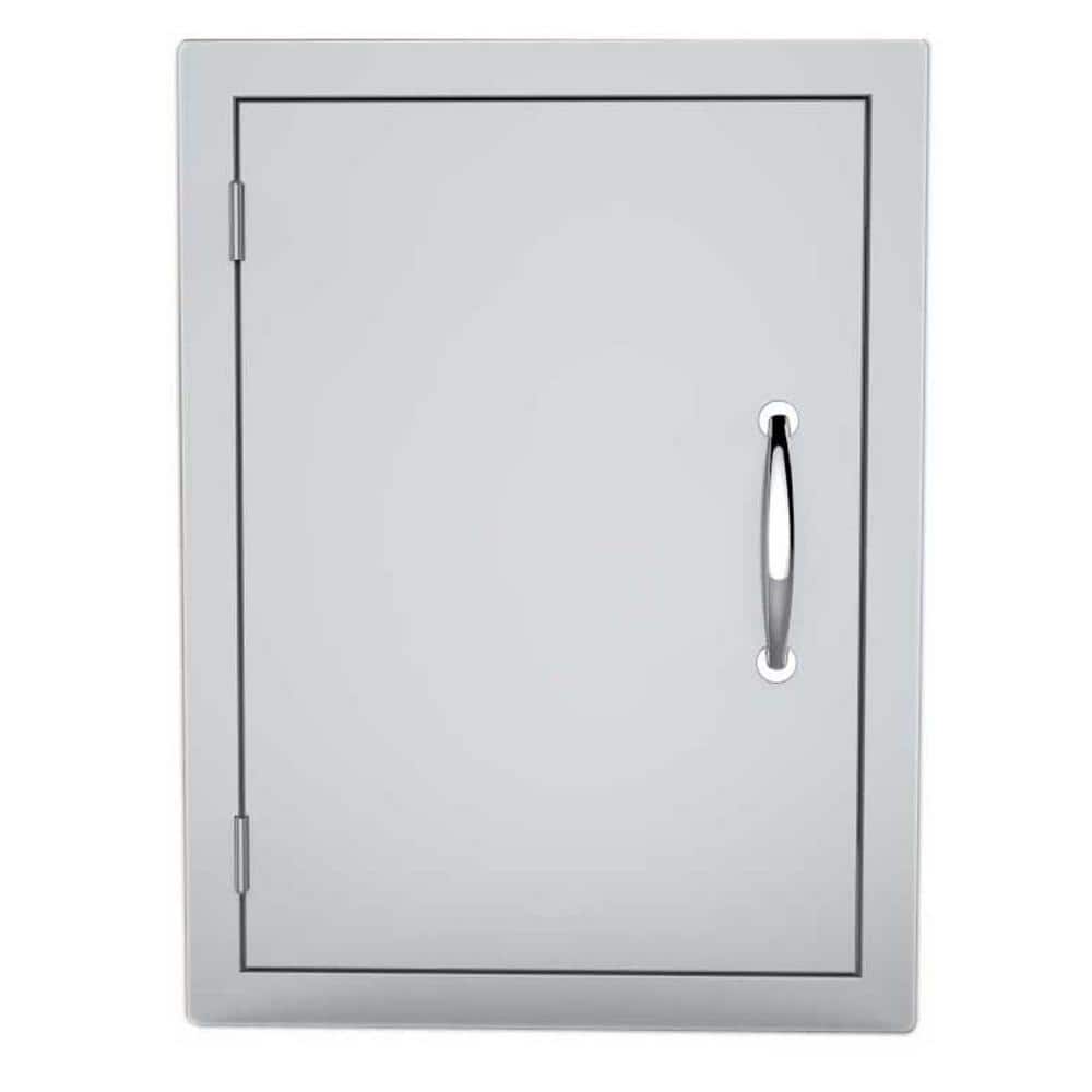 Stainless Steel Vertical Outdoor Access Door 17" x 24"