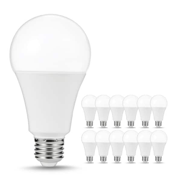 YANSUN 50-Watt/100-Watt/150-Watt Equivalent A21 3-Way LED Light Bulb in Soft White (12-Pack)