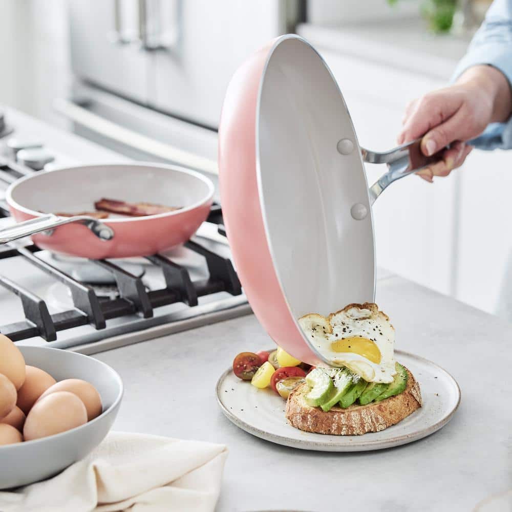 Coral 10-Piece Nonstick Aluminum Cookware Set with Stainless Steel Handles