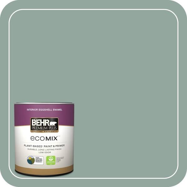 1 qt. #PPU12-05 Lotus Leaf Eggshell Enamel EcoMix Plant-Based Interior Paint & Primer