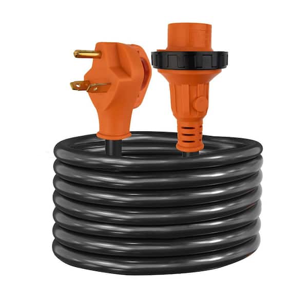 30 ft. STW 10/3 3-Prong 30 Amp 125-Volt RV Detachable Extension Cord Set