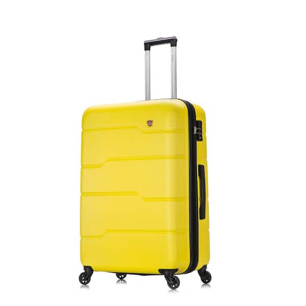 DUKAP Rodez 28 in. Yellow Lightweight Hardside Spinner