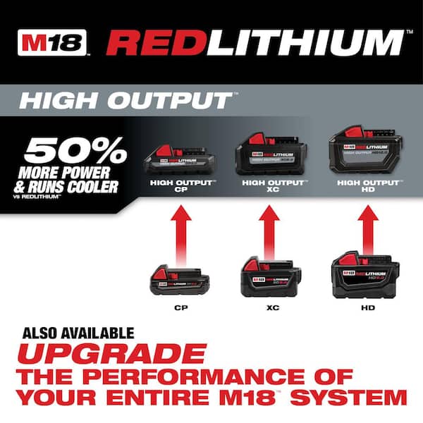 Lot de 2 batteries de rechange M18 5,0 Ah pour batterie Milwaukee M18,  remplacement pour outils électriques sans fil Milwaukee M18 18 V XC  batterie au