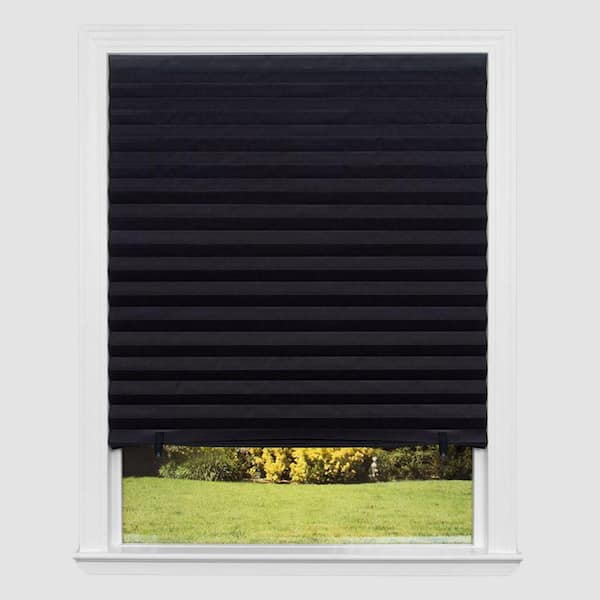 Redi Shade Black 48 in. x 72 in. Blackout Paper Cordless Temporary Blind/Shade
