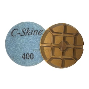 3 in. 400-Grit Concrete Diamond Floor Polishing Pads/Discs