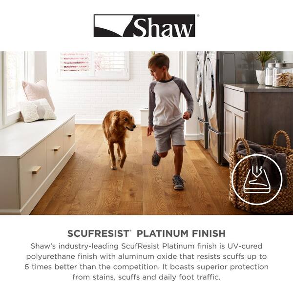 Shaw Pavillion Winds Red Oak 3/8 in. T X 6.3 in. W Tongue and Groove Engineered Hardwood Flooring (30.48 sq.ft./case)