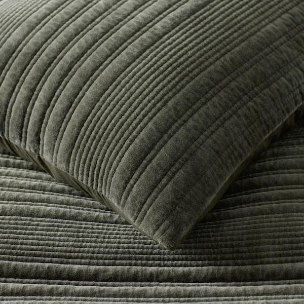 Legends Luxury Line Stitch Velvet Cotton Quilted Sham