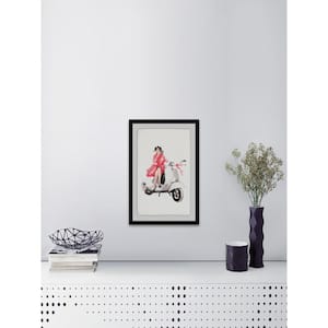 30 in. H x 20 in. W "Photo Scooter" by Marmont Hill Framed Printed Wall Art