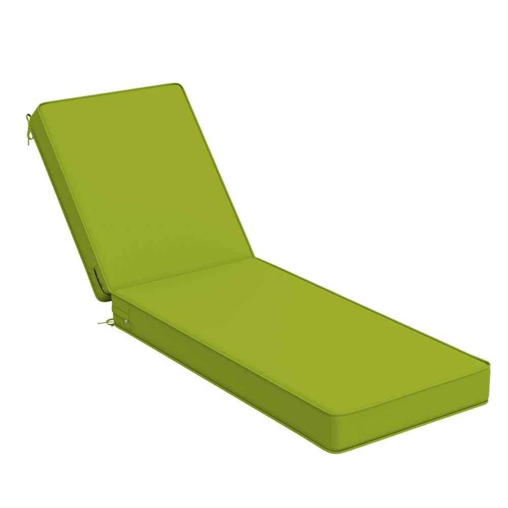 80 x 26 x 4 in. Outdoor Chaise Lounge Cushion Waterproof Patio Beach Pool Replacement Cushion Only Grass Green price history on PriceWatchPro