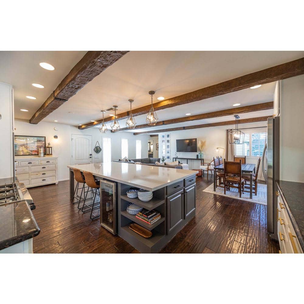 13' Medium Oak Hand Hewn Faux Wood Beam