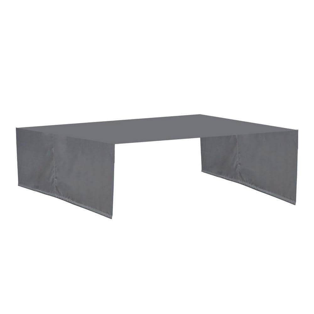 12 ft. x 9 ft. Gray Universal Canopy Cover Replacement for Curved Outdoor P