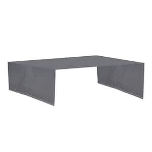 12 ft. x 9 ft. Gray Universal Canopy Cover Replacement for Curved Outdoor Pergola Structure