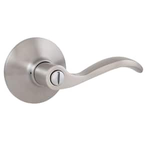 Naples Satin Nickel Bed/Bath Door Lever