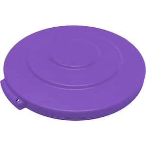 32 Gal. Purple Round Trash Can Lid for Bronco Trash Cans