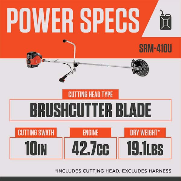 ECHO 42.7 cc Gas 2-Stroke U-Handle Professional Grade Trimmer