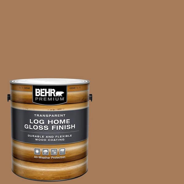 BEHR PREMIUM 1 gal. Cedar Clear Gloss Finish Log Home