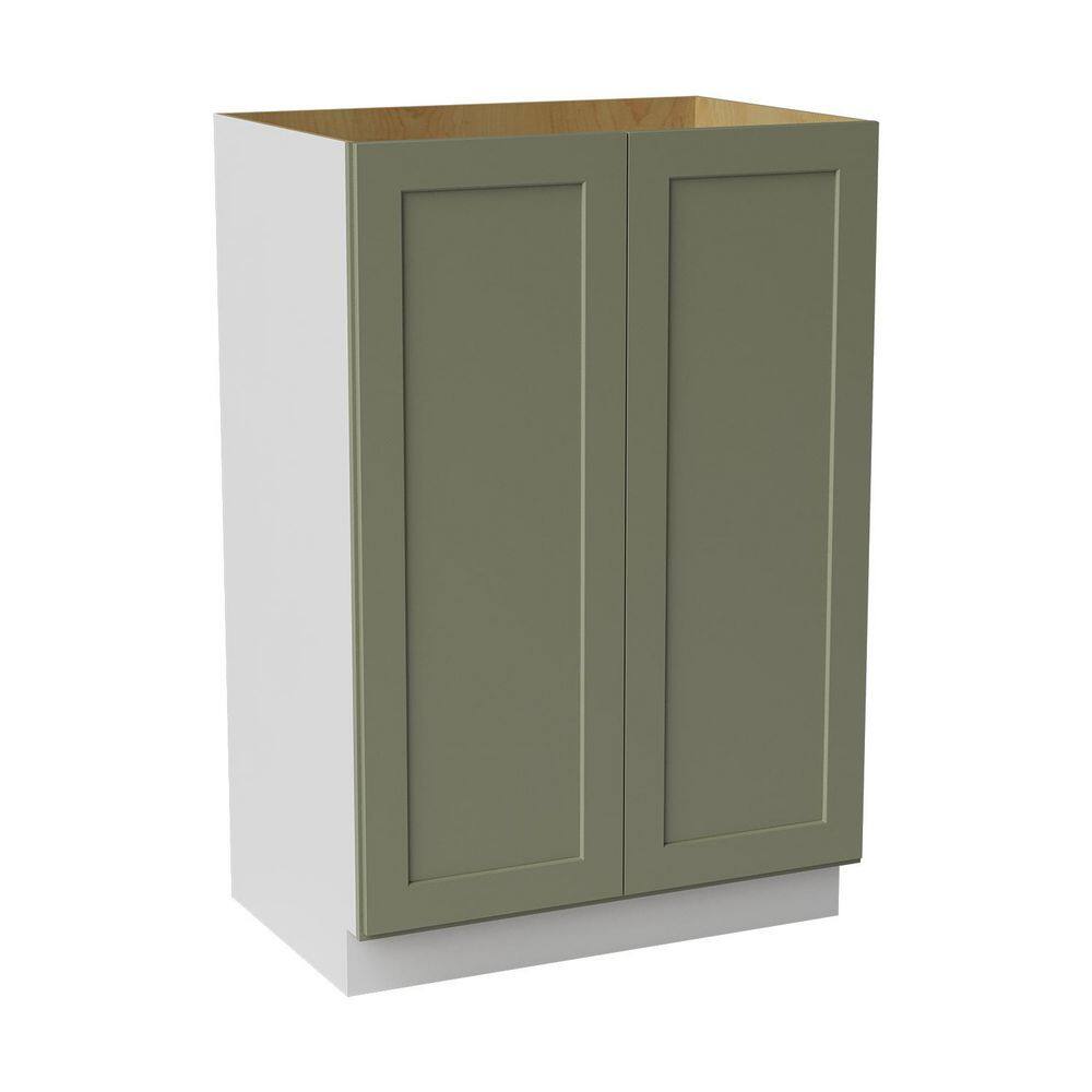 36 in. W x 24 in. D x 54 in. H Ready to Assemble Solid Wood Shaker Pantry Kitchen Cabinet in Sage Green price history on PriceWatchPro
