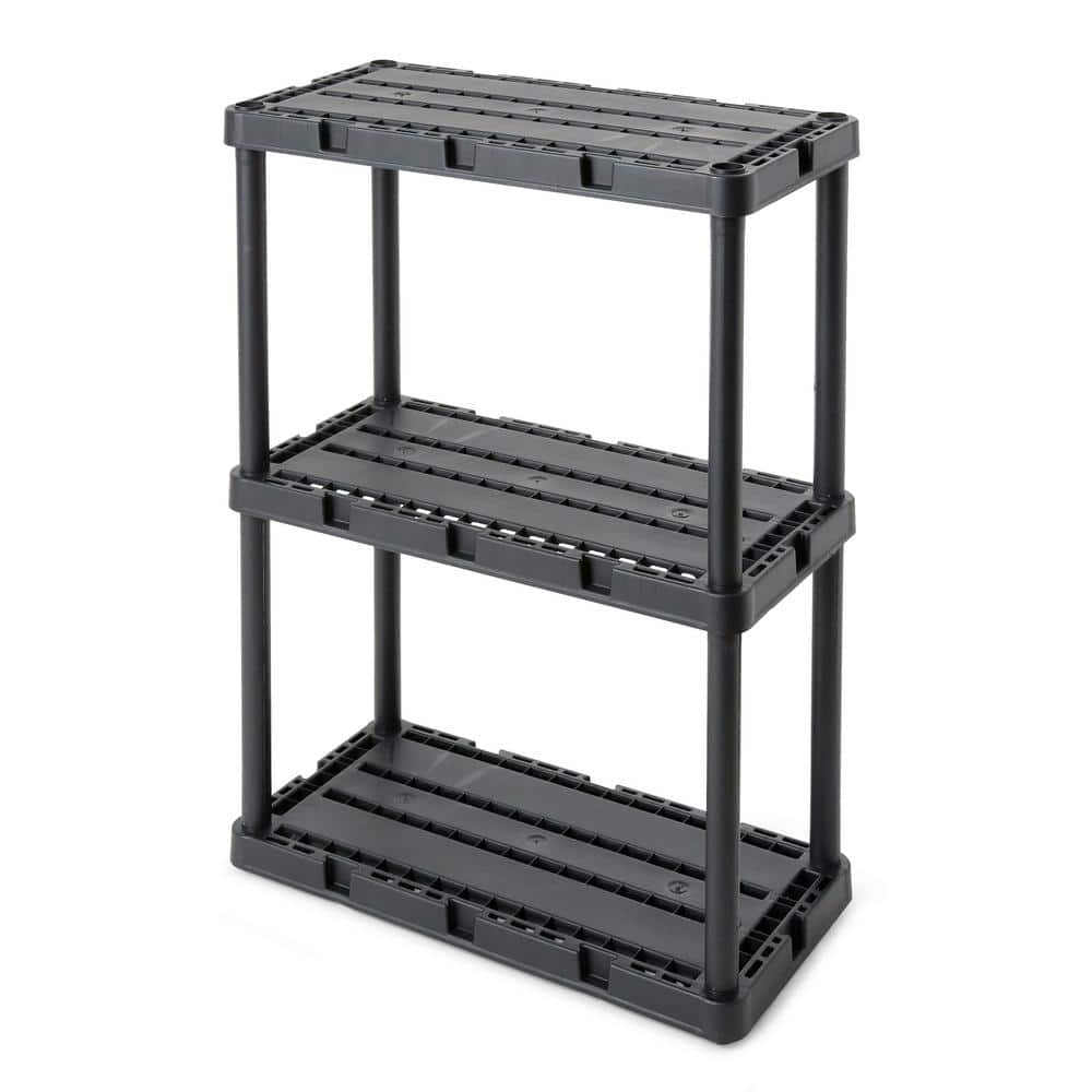 Knect A Shelf Light Duty Fixed Storage 3 Shelf Decorative Wall Shelf Unit