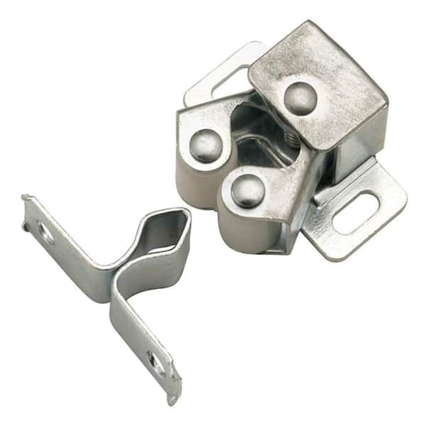HICKORY HARDWARE Catches 1-3/16 in. (30 mm) Cadmium Roller Catch with Strike (25-Pack)