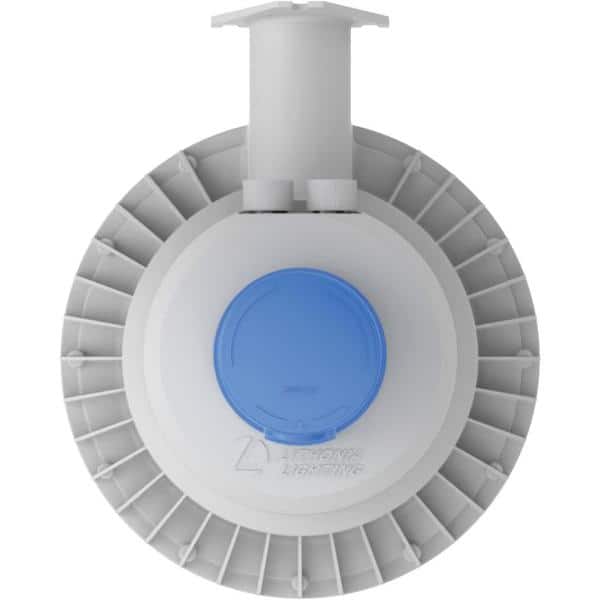 Traditional 2" White LED Outdoor Security Wall Light in Multicolor