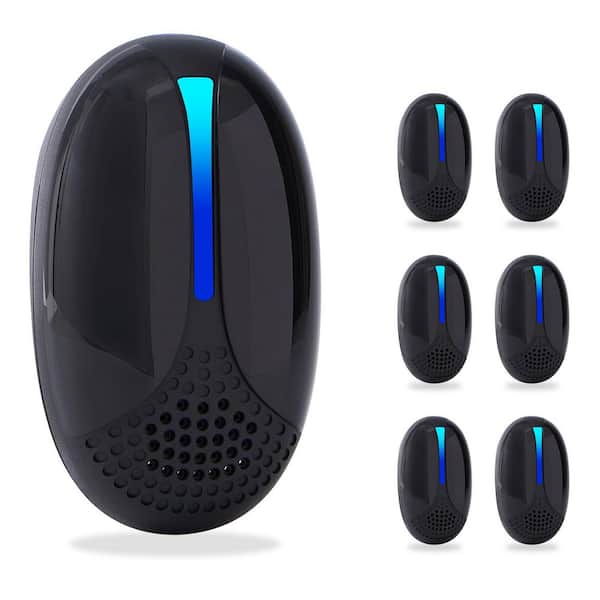 Enhanced Ultrasonic Pest Repeller for Mice, Roaches, Bugs, Mosquitoes and Spiders 6-Pack Home and Office Solution