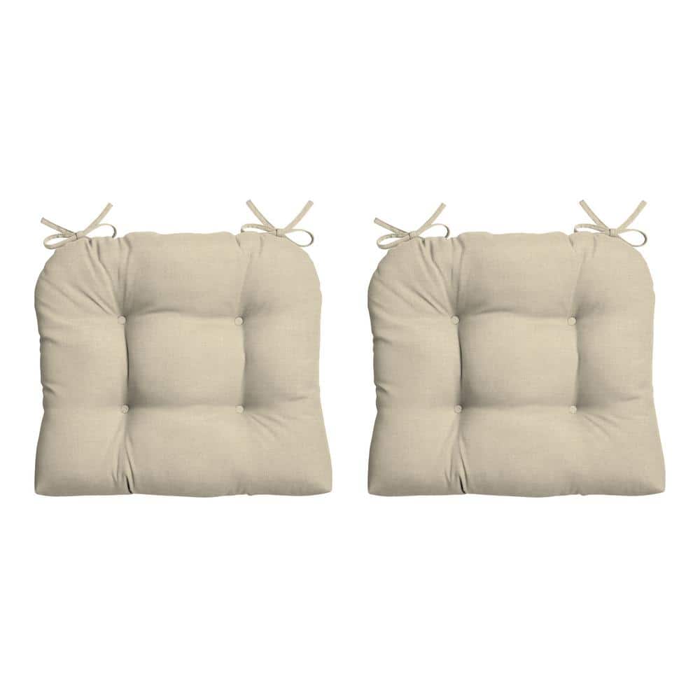 20 in. x 18 in. Rectangle Outdoor Seat Cushion in Tan Leala (2-Pack) price history on PriceWatchPro