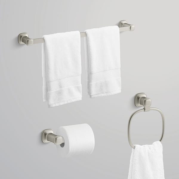 Numista 3-Piece Bath Hardware Set in Vibrant Brushed Nickel