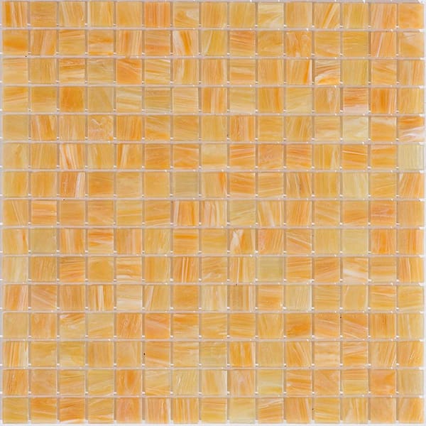 Apollo Tile Celestial 4" x 6" Glossy Buff Beige Glass Mosaic Uniform square Wall and Floor Sample Tile 0.13 sq. ft./Piece (1-Pack)